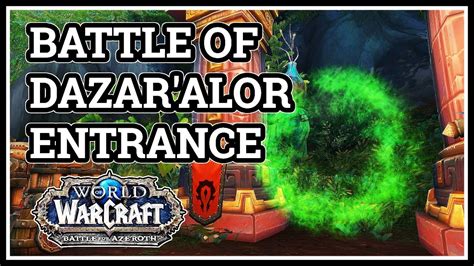 Battle of Dazar'alor, (also referred to as Siege of Zuldazar, Battle of Zuldazar and Assault on Zuldazar) is a raid in Battle for Azeroth, introduced in Patch 8.1.0: Tides of …